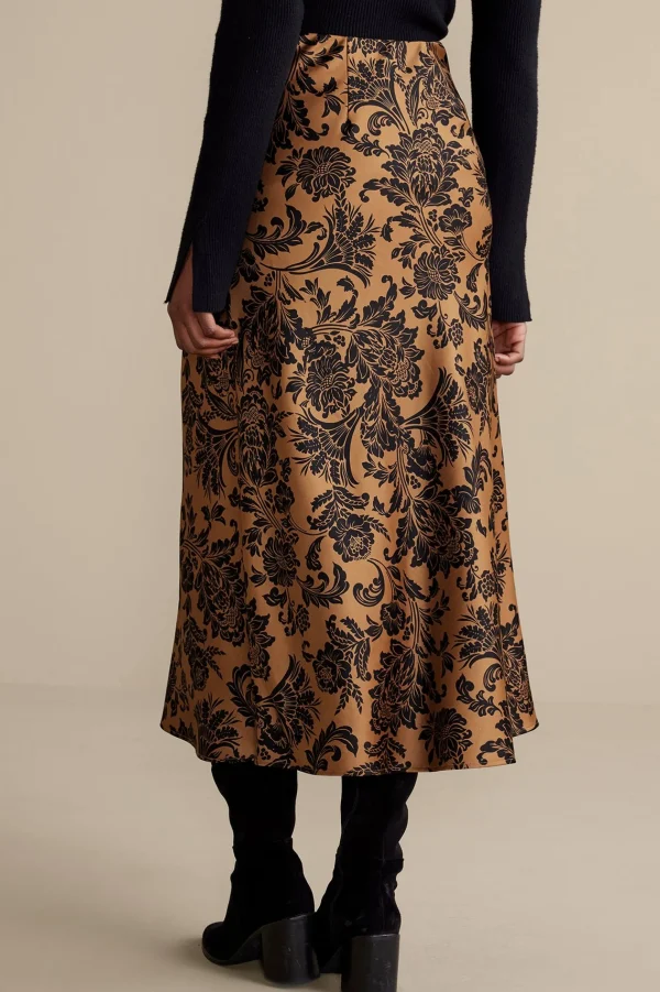 Feminine Flourish | Skirts-Soft Surroundings Samira Skirt Neutral Floral
