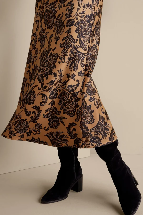 Feminine Flourish | Skirts-Soft Surroundings Samira Skirt Neutral Floral
