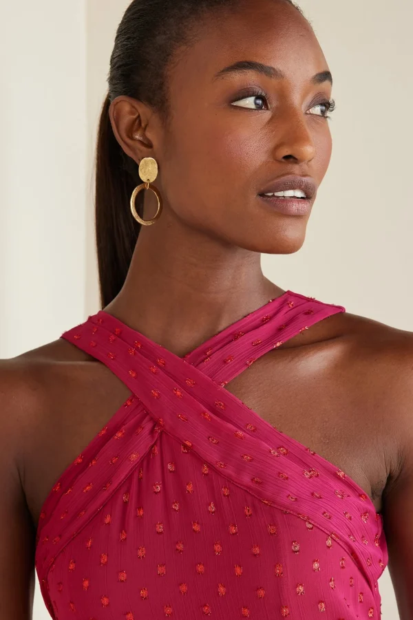 solids | patterned-Soft Surroundings Sanna Sparkling Maxi Dress Sangria