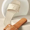 slides & mules | clogs-Soft Surroundings Seychelles Portland Braided Slide Off White