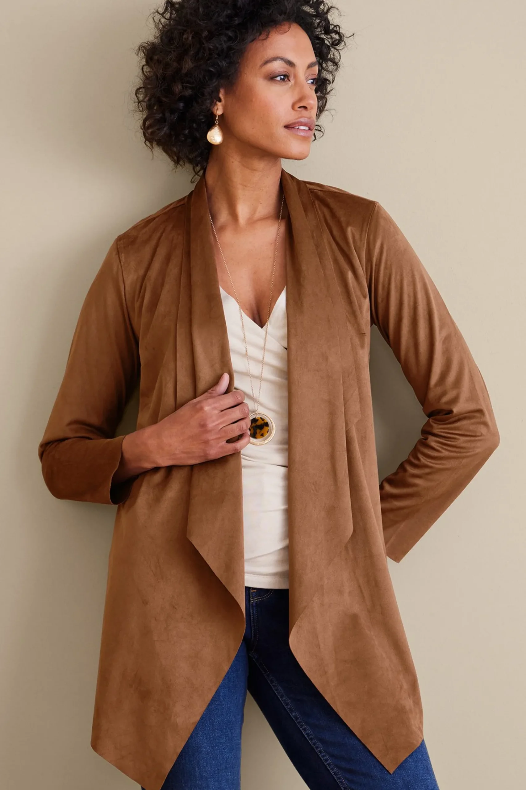 shape_drape_faux_suede_ja_1.webp Jackets & Coats-Soft Surroundings Shape Drape Faux Suede Jacket Ivory Pearl
