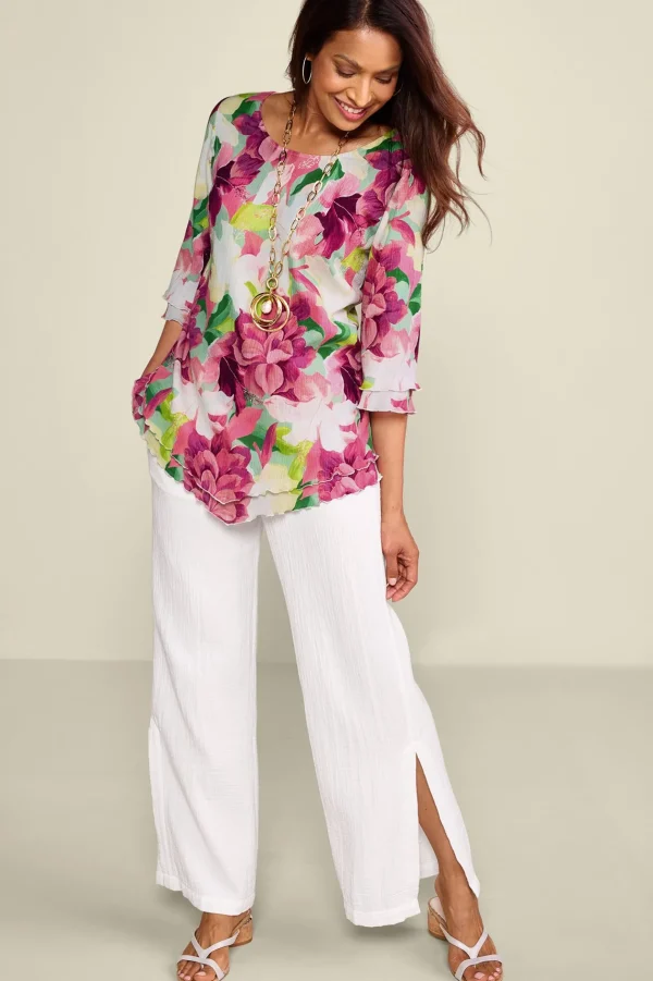 Into The Blues | Everyday Styles-Soft Surroundings Siesta Key Tunic Aqua Splash