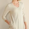 Wear Now Styles | long sleeve-Soft Surroundings Siesta Soft Tunic Porcelain Rose Heather