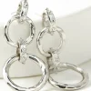 Earrings | earrings-Soft Surroundings Simone Tiered Hoop Earring Silver