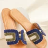 sandals | flats-Soft Surroundings Skemo Cabo Beaded Slide Blue Multi