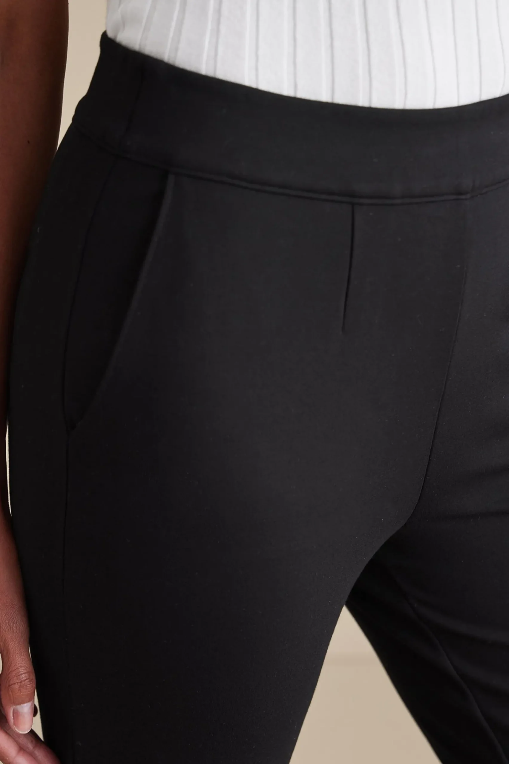 soft_essential_ponte_boot_4.webp Soft Essential Styles | Everyday Styles-Soft Surroundings Soft Essential Ponte Bootcut Pants Black