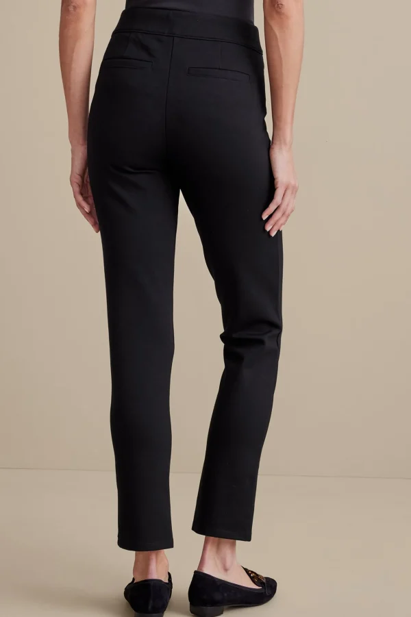 Soft Essential Styles | Everyday Styles-Soft Surroundings Soft Essential Ponte Slim Ankle Pants Black