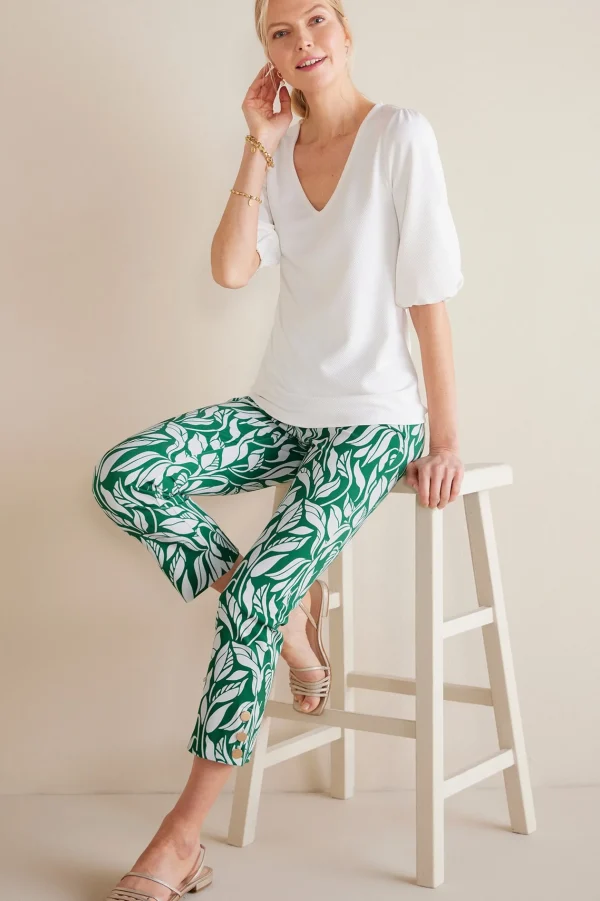 Soft Essential Styles | Vacation Shop-Soft Surroundings Soft Essential™ Superla Slim Leg Crop Pants Black