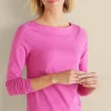 Soft Essential Styles | Into The Blues-Soft Surroundings Soft Essential™ SUPIMA® Long Sleeve Tee Rose Violet