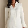 Everyday Styles | long sleeve-Soft Surroundings Sonnet Blouse Ecru