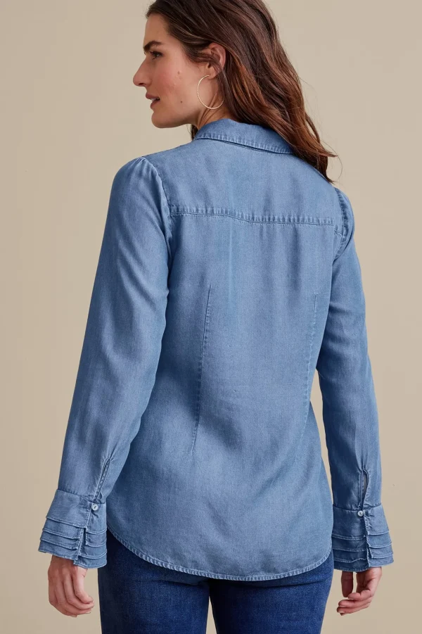 Into The Blues | Everyday Styles-Soft Surroundings Sonnet TENCEL™ Shirt Chambray