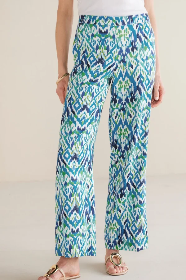 Vacation Shop | Linen Shop-Soft Surroundings Sonoma Linen Blend Wide Leg Pants Black