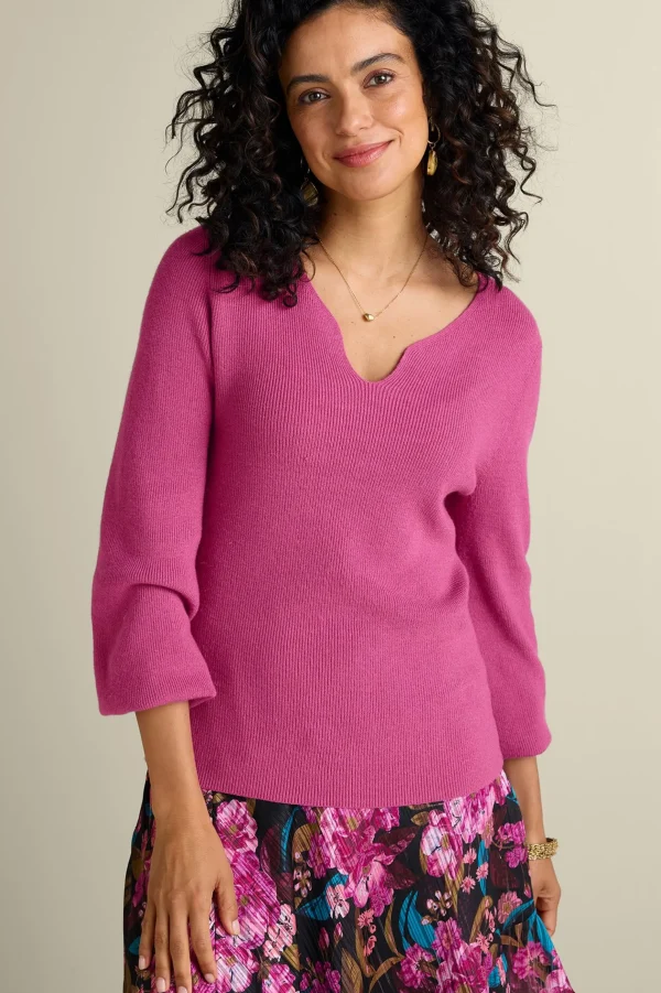 Sweaters & Cardigans | long sleeve-Soft Surroundings Suze Sweater Ivory Pearl