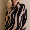 Sweaters & Cardigans | long sleeve-Soft Surroundings Teona Sweater Neutral Animal