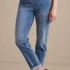 Everyday Styles-Soft Surroundings The Ultimate Denim Relaxed Straight Jeans Silver Lake Wash