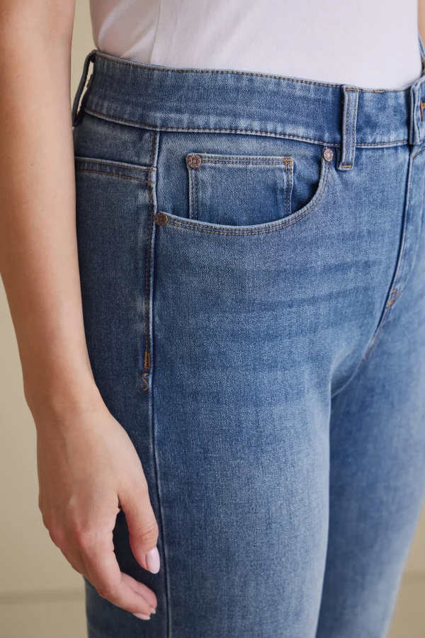 Everyday Styles-Soft Surroundings The Ultimate Denim Relaxed Straight Jeans Silver Lake Wash