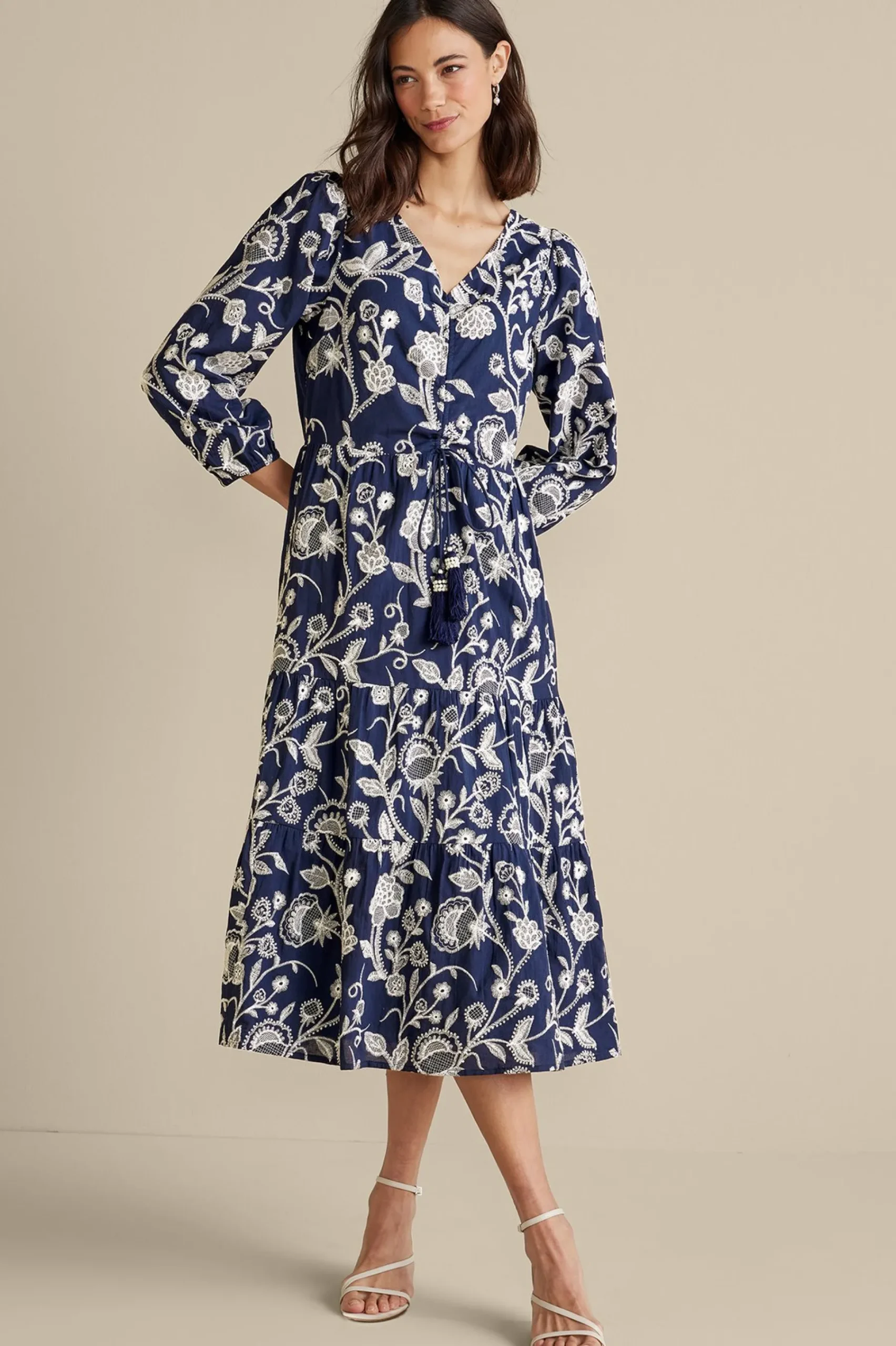 tilda_embroidered_midi_dr_0.webp Into The Blues | Vacation Shop-Soft Surroundings Tilda Embroidered Midi Dress Navy