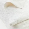 quilts, coverlets & duvet covers-Soft Surroundings Toluca Diamond Quilt Ivory