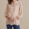 Feminine Flourish | Global Artistry-Soft Surroundings Tresa Lace Top Ivory
