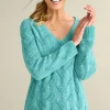 Sweaters & Cardigans | long sleeve-Soft Surroundings Trina Chenille Sweater Almond Milk