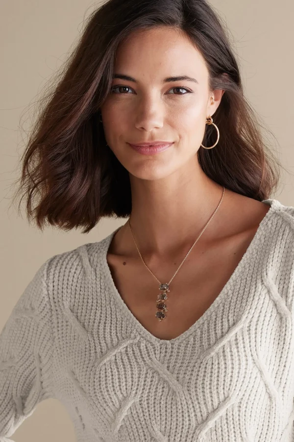 Sweaters & Cardigans | long sleeve-Soft Surroundings Trina Chenille Sweater Almond Milk
