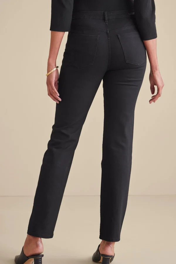Into The Blues | Everyday Styles-Soft Surroundings Ultimate Denim Straight Leg Jeans Coral Almond