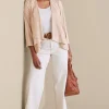 Jackets & Coats-Soft Surroundings Viviana Faux Suede Jacket Beige
