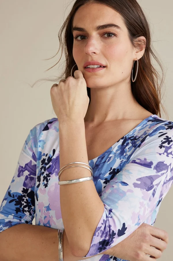 Feminine Flourish | occasion dresses-Soft Surroundings Vivienne Dress Garden Dream Blue