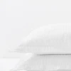 pillowcases & shams-Soft Surroundings Waffle Matelassé Euro Sham White