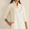 Wear Now Styles | long sleeve-Soft Surroundings Westminster Tunic Sweatshirt Black