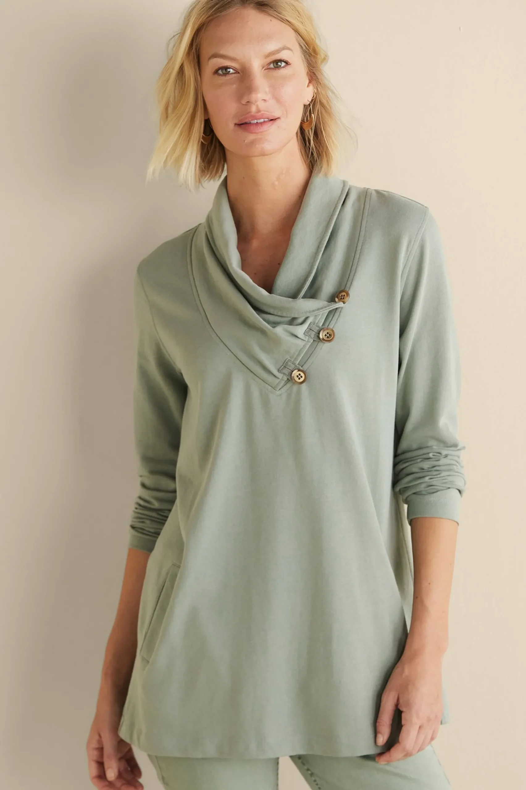 westminster_tunic_sweatsh_5.webp Wear Now Styles | long sleeve-Soft Surroundings Westminster Tunic Sweatshirt Black