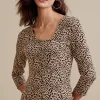 three quarter length | pullovers-Soft Surroundings Women Anesha Top Black